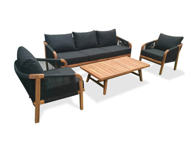 Woodlands 5 Seat Outdoor Lounge Set-0