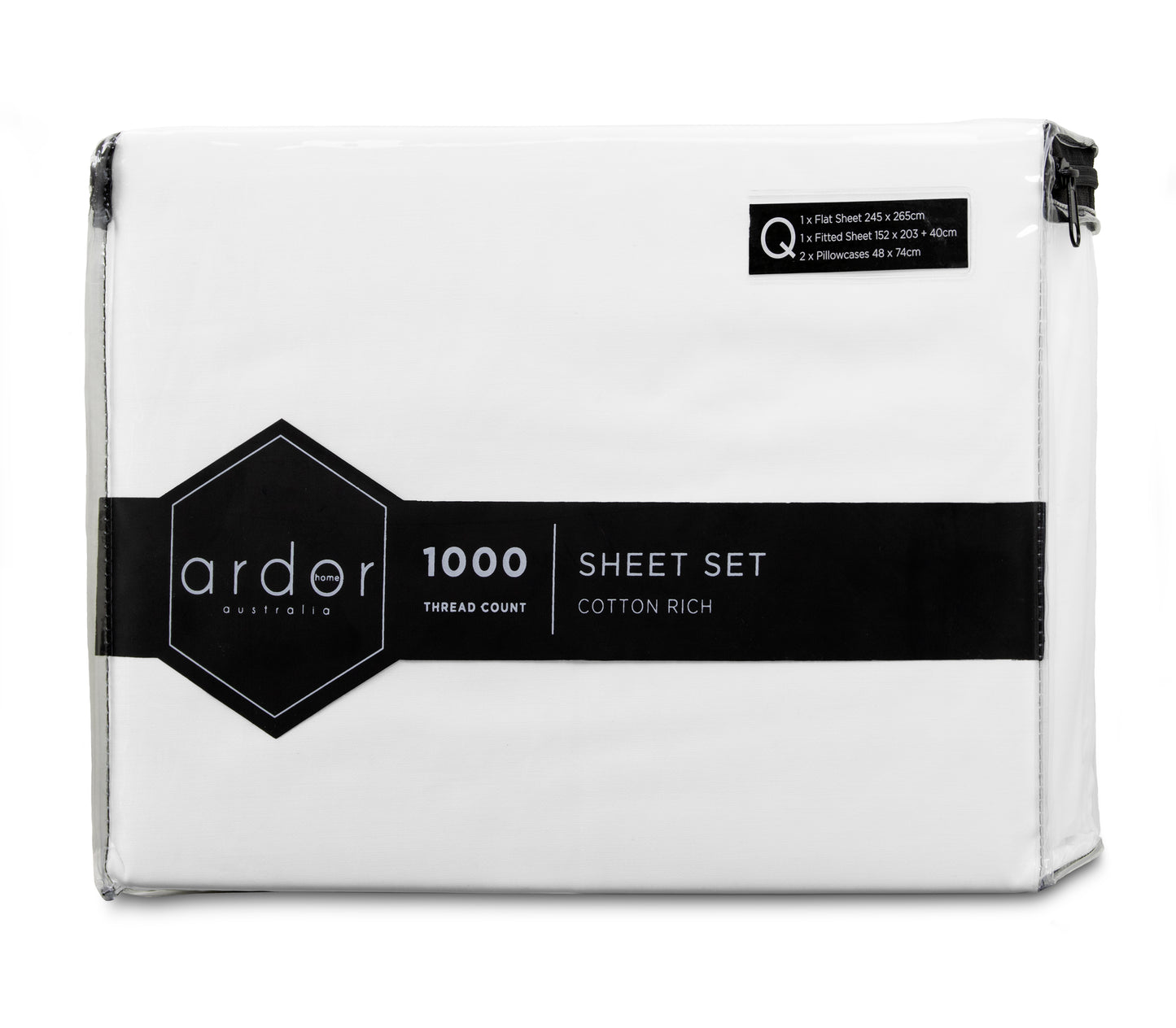 1000TC Cotton Rich SHEET SET - KING SINGLE-2