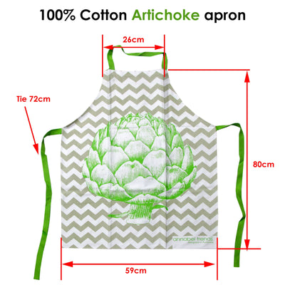 Artichoke 100% Cotton Apron 59 x 80cm-1