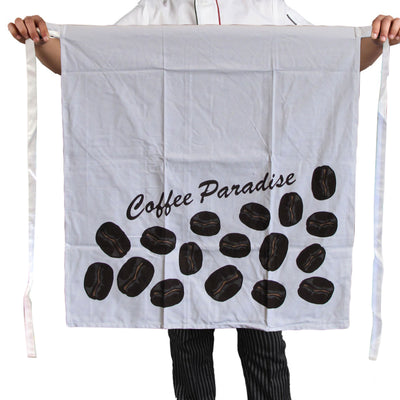 100% Cotton Master Chef Half Apron Heavy Duty Coffee Paradise-0