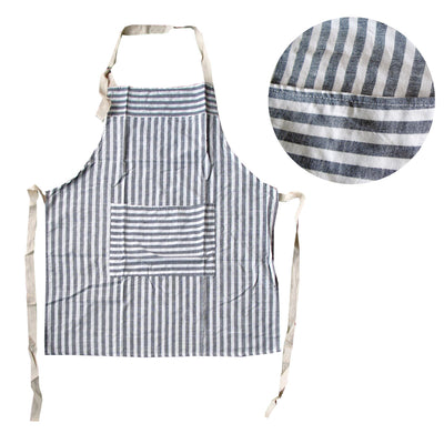 My Hub Polyester Cotton Striped Apron-0