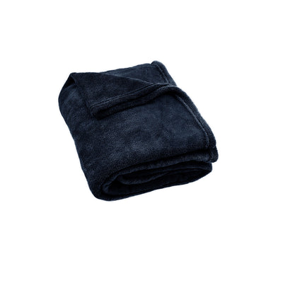 Super Soft Coral Fleece Large Throw Rug Navy-0