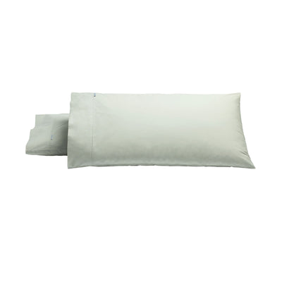 Bianca Pair of Heston Cotton Percale King Pillowcases Silver-0