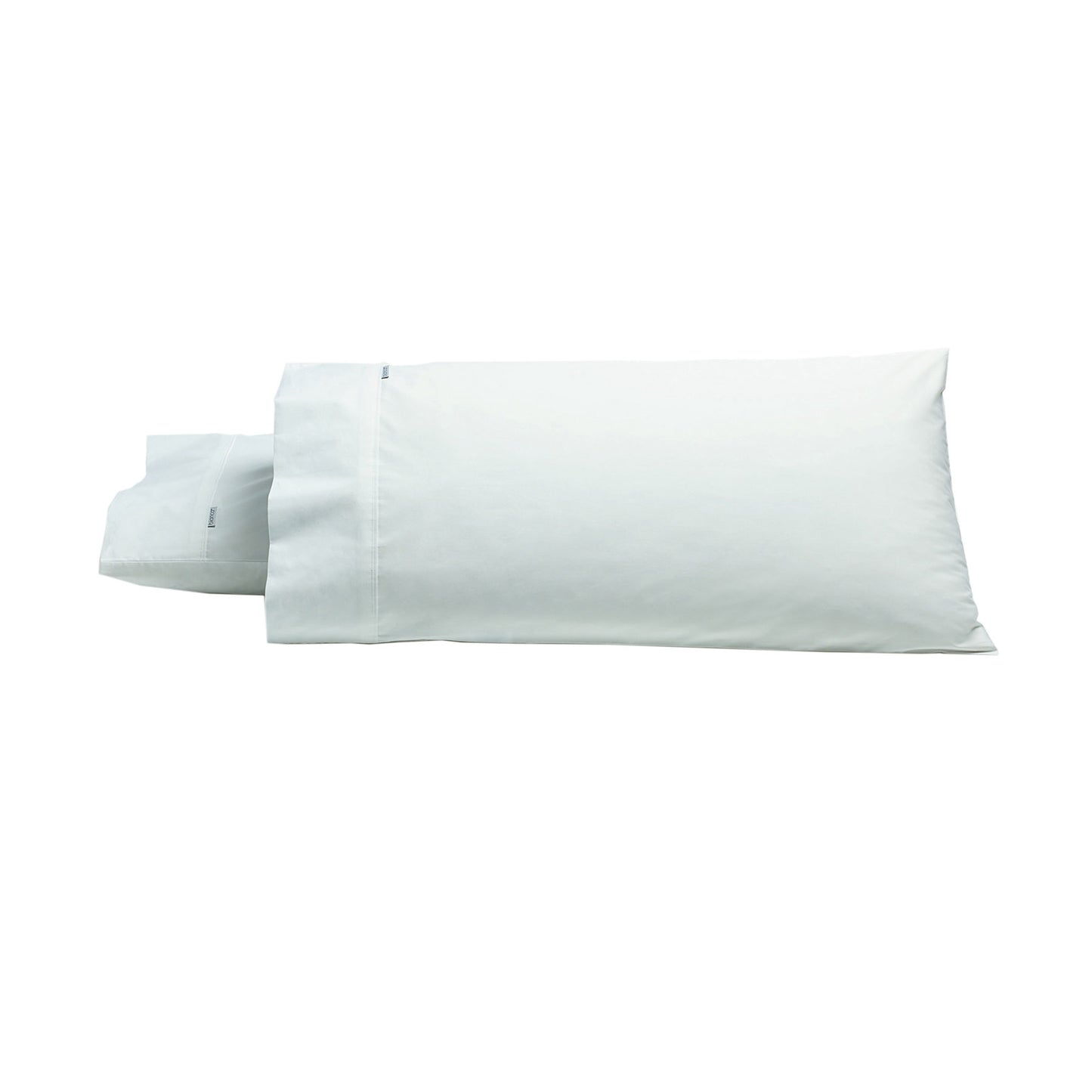 Bianca Pair of Heston Cotton Percale King Pillowcases White-0