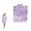 190GSM Ultra Soft Plush Fleece Bath Robe Lilac L-0