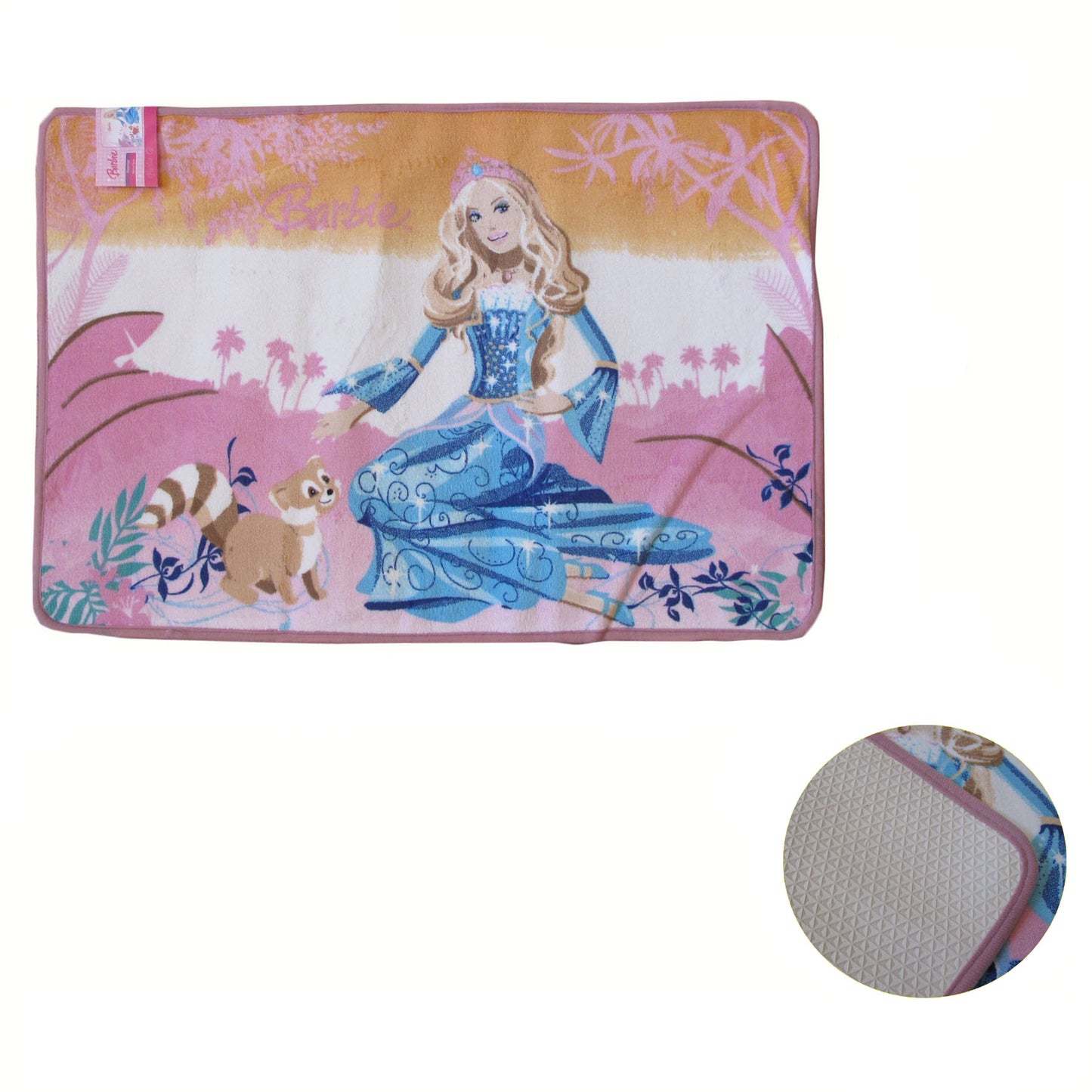 Barbie Non Slip Floor Rug 50 x 75 cm-0