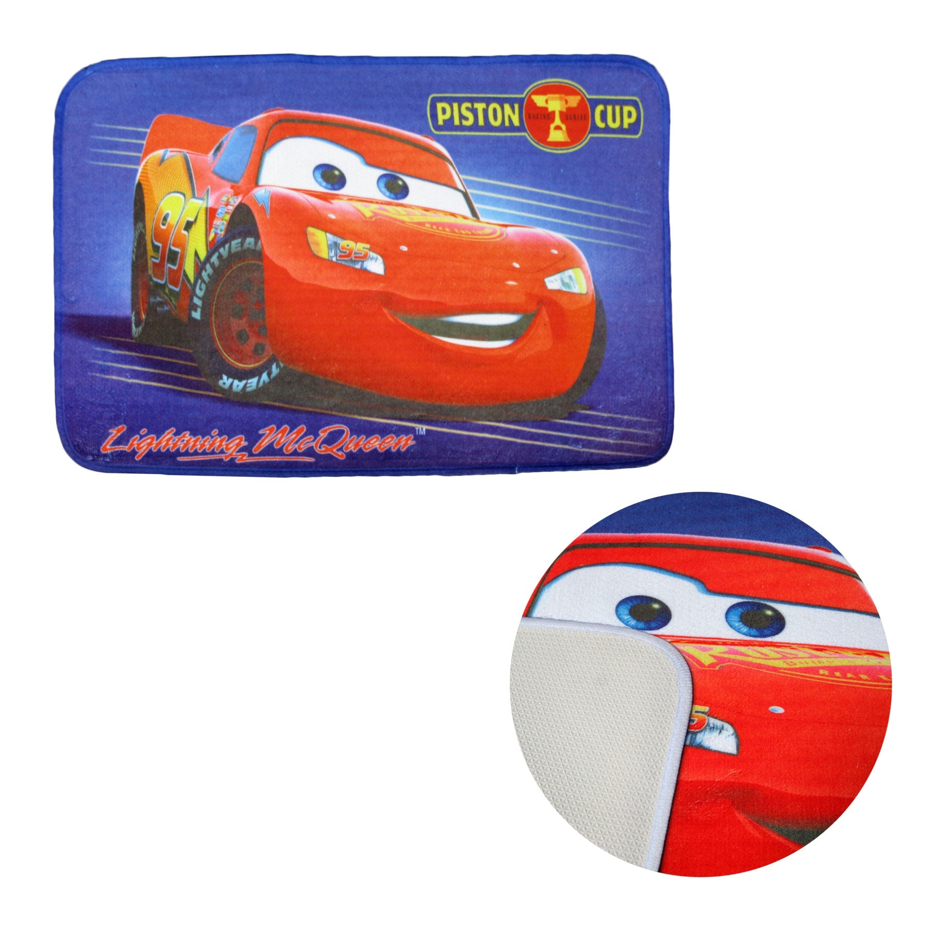 Kids Floor Mat Lightning McQueen Cars Piston Cup-0