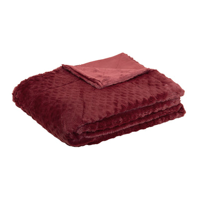 J.Elliot Home Azariah Plush Throw Red-0