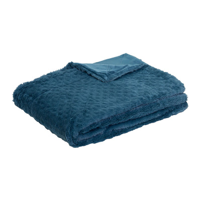 J.Elliot Home Azariah Plush Throw Teal-0