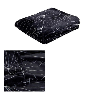 J.Elliot Home Celeste Flannel Throw Rug Black-0