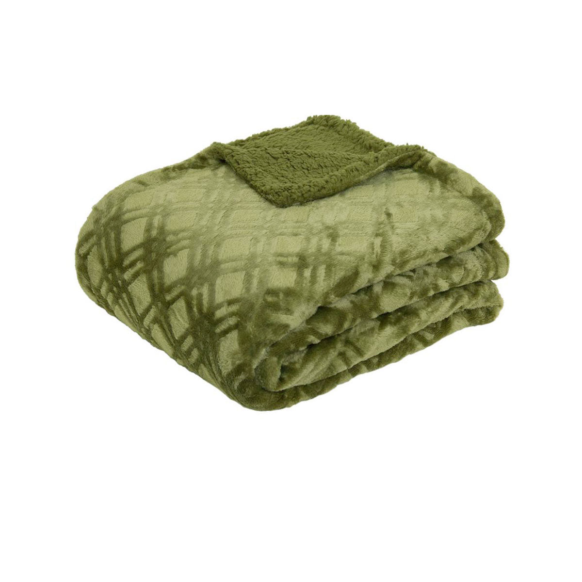 J.Elliot Home Vida Microplush Throw Olive-0