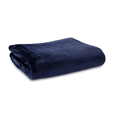 Ardor Lucia Luxury Push Blanket Navy Super King-0