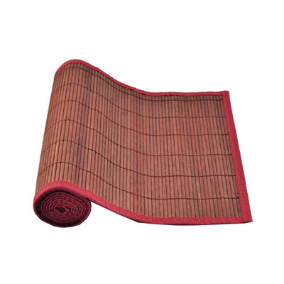 Narrow Slat Bamboo Table Runner 140 x 33cm Ruby-0