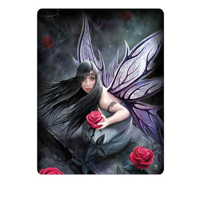 Anne Stoke Rose Fairy Polar Fleece Throw-0