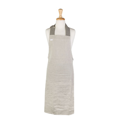 Rans Herringbone Charcoal Cotton Apron-0