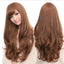 Long Wavy Curly Full Hair Wigs w Side Bangs Cosplay Costume Fancy Anime Womens, Black-1