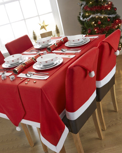 Christmas Chair Covers Tablecloth Runner Decoration Xmas Dinner Party Santa Gift, Table Runner (34 x 176cm)-1