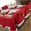 Christmas Chair Covers Tablecloth Runner Decoration Xmas Dinner Party Santa Gift, 6x Chair Covers-1