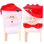 6x Christmas Cute Lady Santa Hat Chair Covers Dinner Home Décor Ornaments Gift, Mrs Santa-1