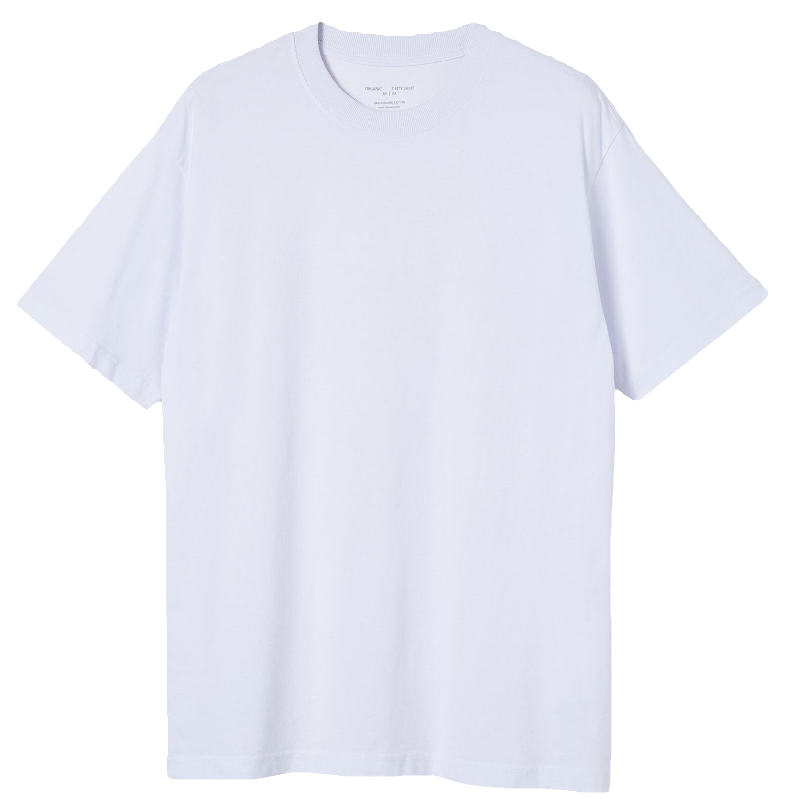 Adult 100% Cotton T-Shirt Unisex Men's Basic Plain Blank Crew Tee Tops Shirts, White, S-1