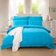 1000TC Tailored Double Size Light Blue Duvet Quilt Cover Set-0