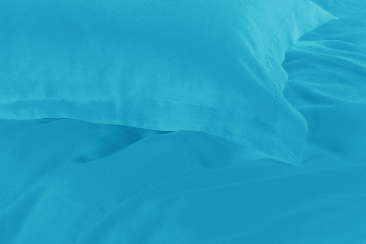 1000TC Tailored Double Size Light Blue Duvet Quilt Cover Set-2