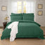 1000TC Tailored Double Size Quilt/Duvet Cover Set - Dark Green-0