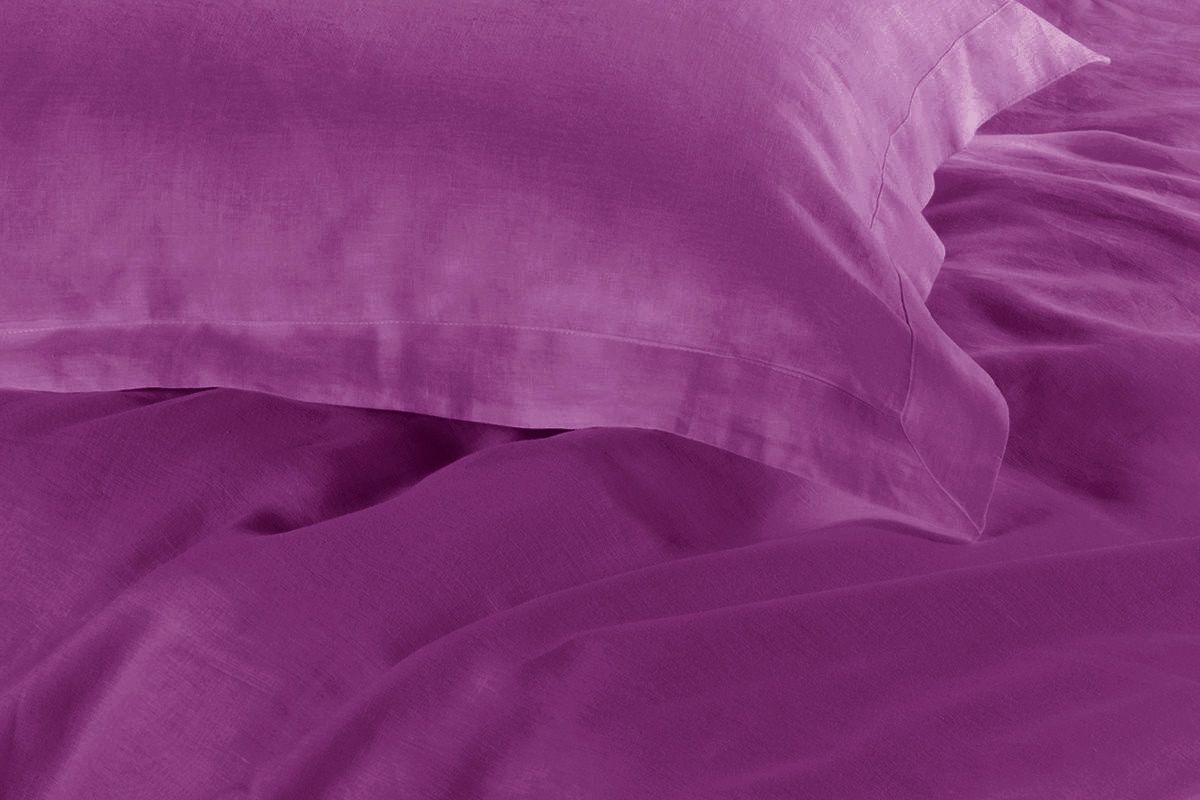 1000TC Tailored Double Size Purple Duvet Quilt Cover Set-2