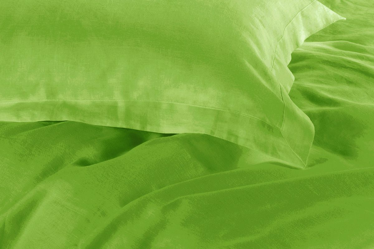 1000TC Tailored Double Size Green Duvet Quilt Cover Set-2