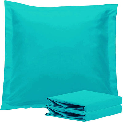 1000TC Premium Ultra Soft European Pillowcases 2-Pack Teal-1