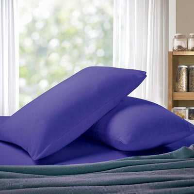 1000TC Premium Ultra Soft King size Pillowcases 2-Pack - Royal Blue-1