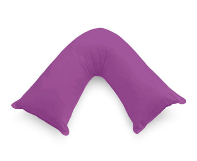 1000TC Premium Ultra Soft V SHAPE Pillowcase - Purple-1