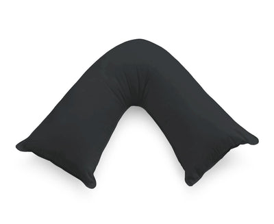 1000TC Premium Ultra Soft V SHAPE Pillowcase - Black-1