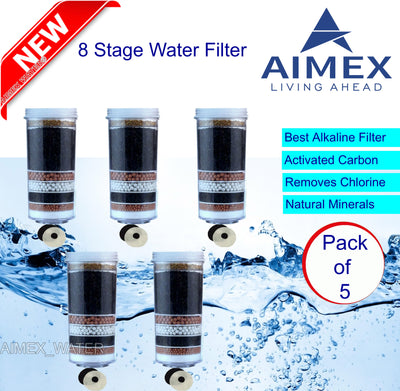 Aimex 8 Stage Water Filter Cartridges x 5-0