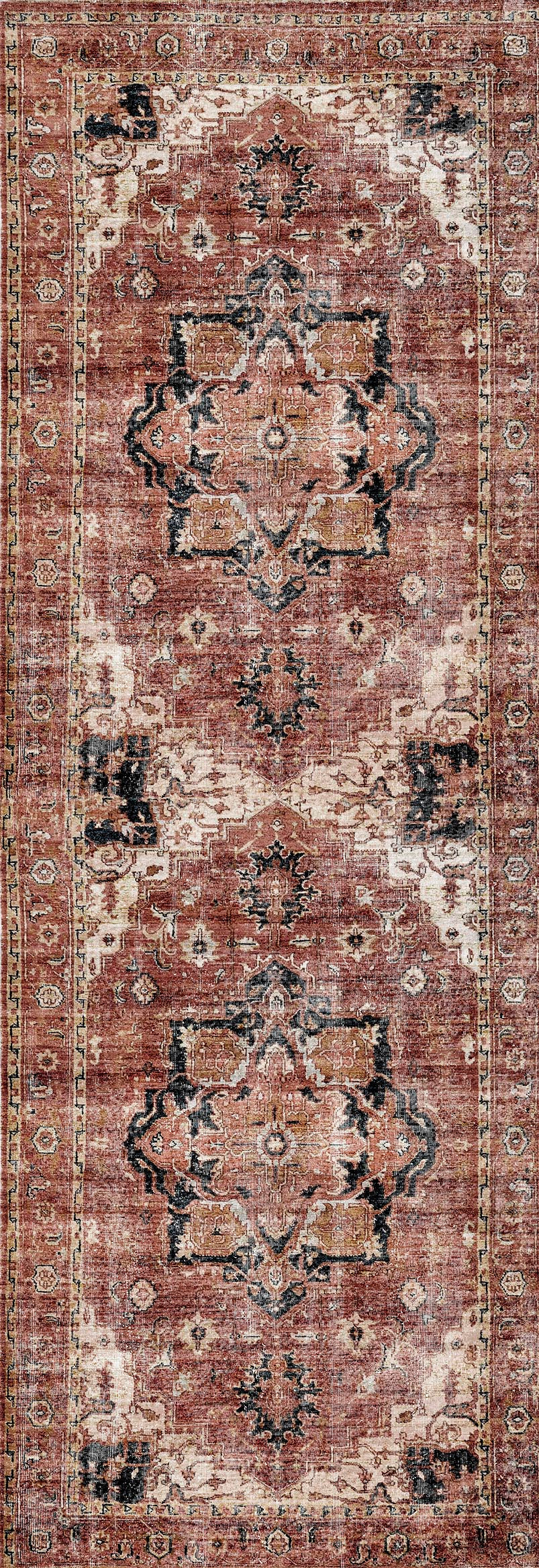 vintage-crown-cezanne-terracotta-distressed-vintage-rug 80X400-0