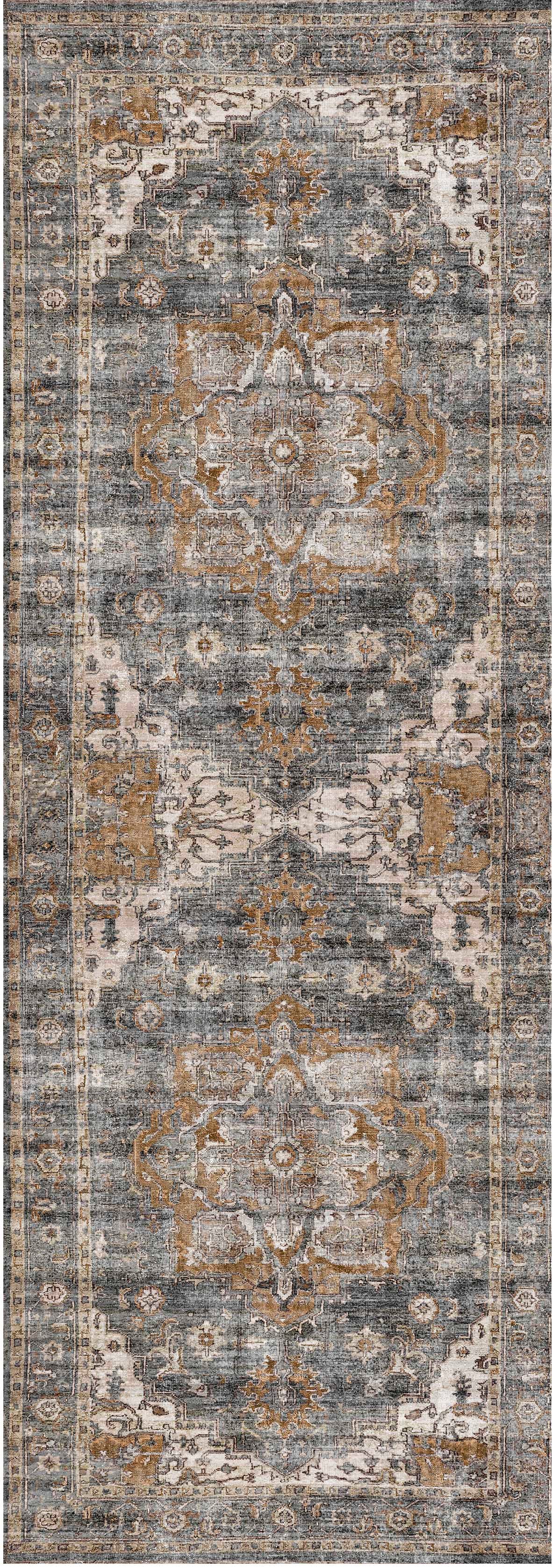 vintage-crown-cezanne-rabbit-gray-inca-gold-distressed-vintage-rug 80X500-0