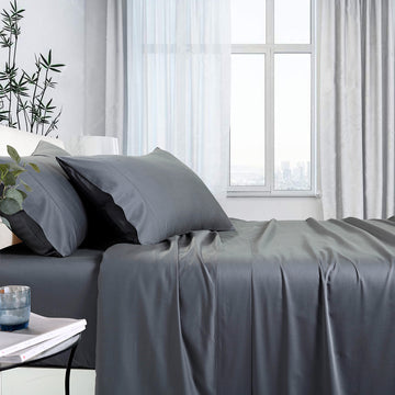 1000tc bamboo cotton sheet set mega queen charcoal-0