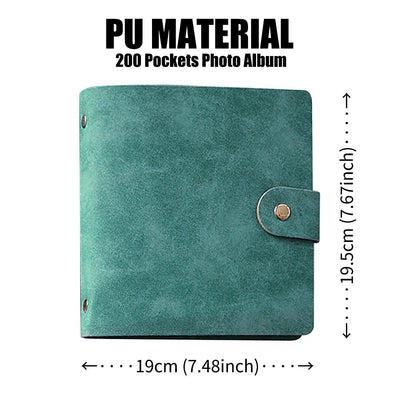 LIFEBEA 200 Pockets Photo Album for Fujifilm Instax Mini 11 12 9 40 Evo Liplay 8 7+ Instant Camera, Photo Album for Polaroid Kodak HP Zink 2x3" Photo (Jade Green)-1