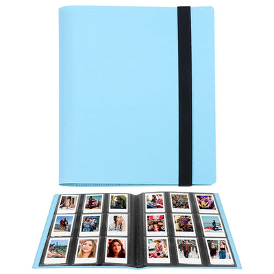 LIFEBEA 432 Pockets Photo Album for Fujifilm Instax Mini Camera, Polaroid Snap PIC-300 Z2300 Instant Camera, 2x3 Photo Album Book for Fujifilm Instax Mini 11 9 Evo 90 70 40 8 7 LiPlay Instant Camera (Blue)-0