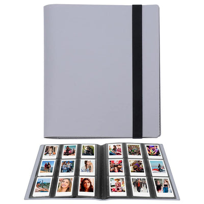 LIFEBEA 432 Pockets Photo Album for Fujifilm Instax Mini Camera, Polaroid Snap PIC-300 Z2300 Instant Camera, 2x3 Photo Album Book for Fujifilm Instax Mini 11 9 Evo 90 70 40 8 7 LiPlay Instant Camera (Grey)-0