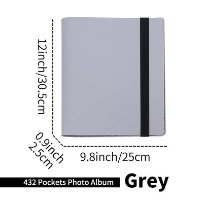 LIFEBEA 432 Pockets Photo Album for Fujifilm Instax Mini Camera, Polaroid Snap PIC-300 Z2300 Instant Camera, 2x3 Photo Album Book for Fujifilm Instax Mini 11 9 Evo 90 70 40 8 7 LiPlay Instant Camera (Grey)-1