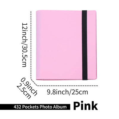 LIFEBEA 432 Pockets Photo Album for Fujifilm Instax Mini Camera, Polaroid Snap PIC-300 Z2300 Instant Camera, 2x3 Photo Album Book for Fujifilm Instax Mini 11 9 Evo 90 70 40 8 7 LiPlay Instant Camera (Pink)-1