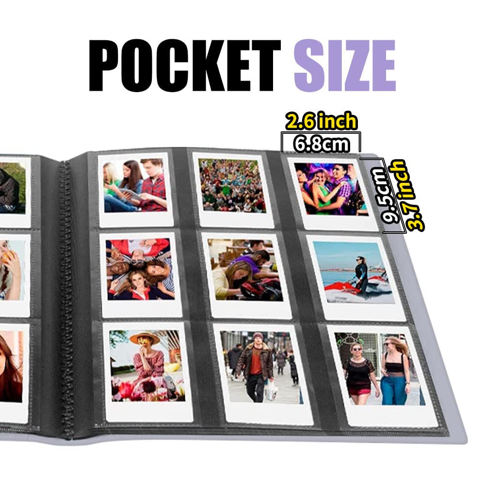 LIFEBEA 432 Pockets Photo Album for Fujifilm Instax Mini Camera, Polaroid Snap PIC-300 Z2300 Instant Camera, 2x3 Photo Album Book for Fujifilm Instax Mini 11 9 Evo 90 70 40 8 7 LiPlay Instant Camera (Purple)-2