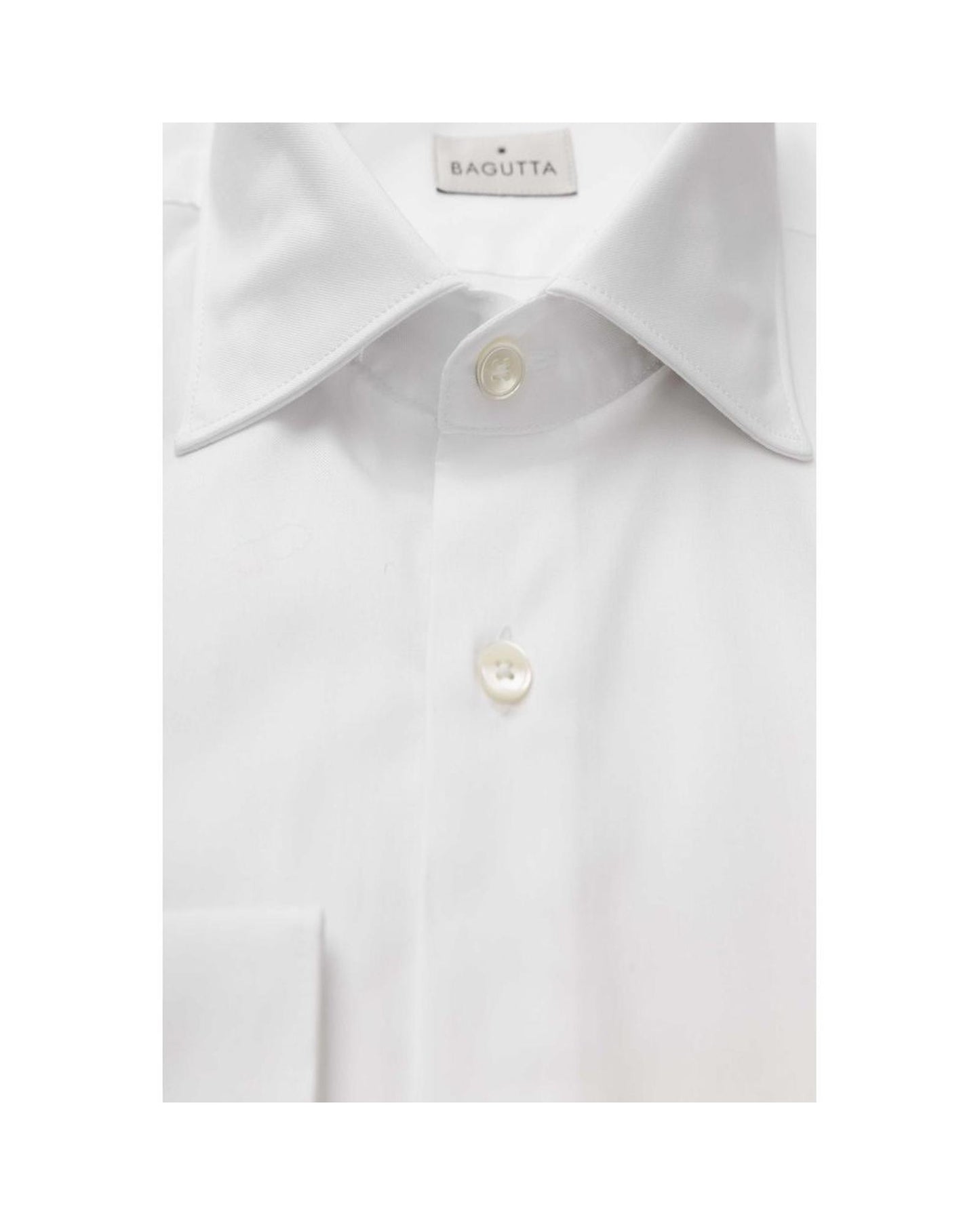 Bagutta Men's White Cotton Shirt - 44 IT-1