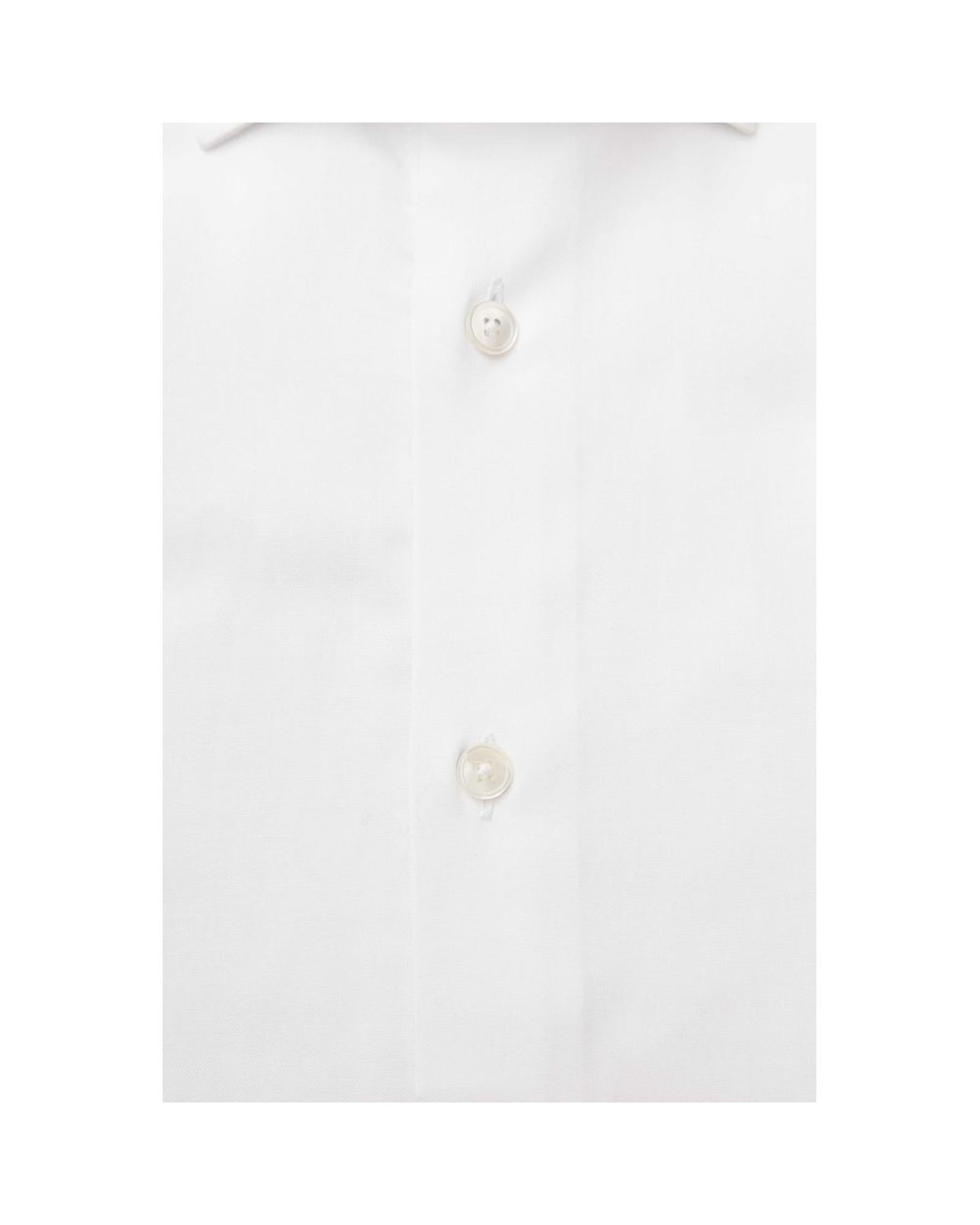 Bagutta Men's White Cotton Shirt - 44 IT-3