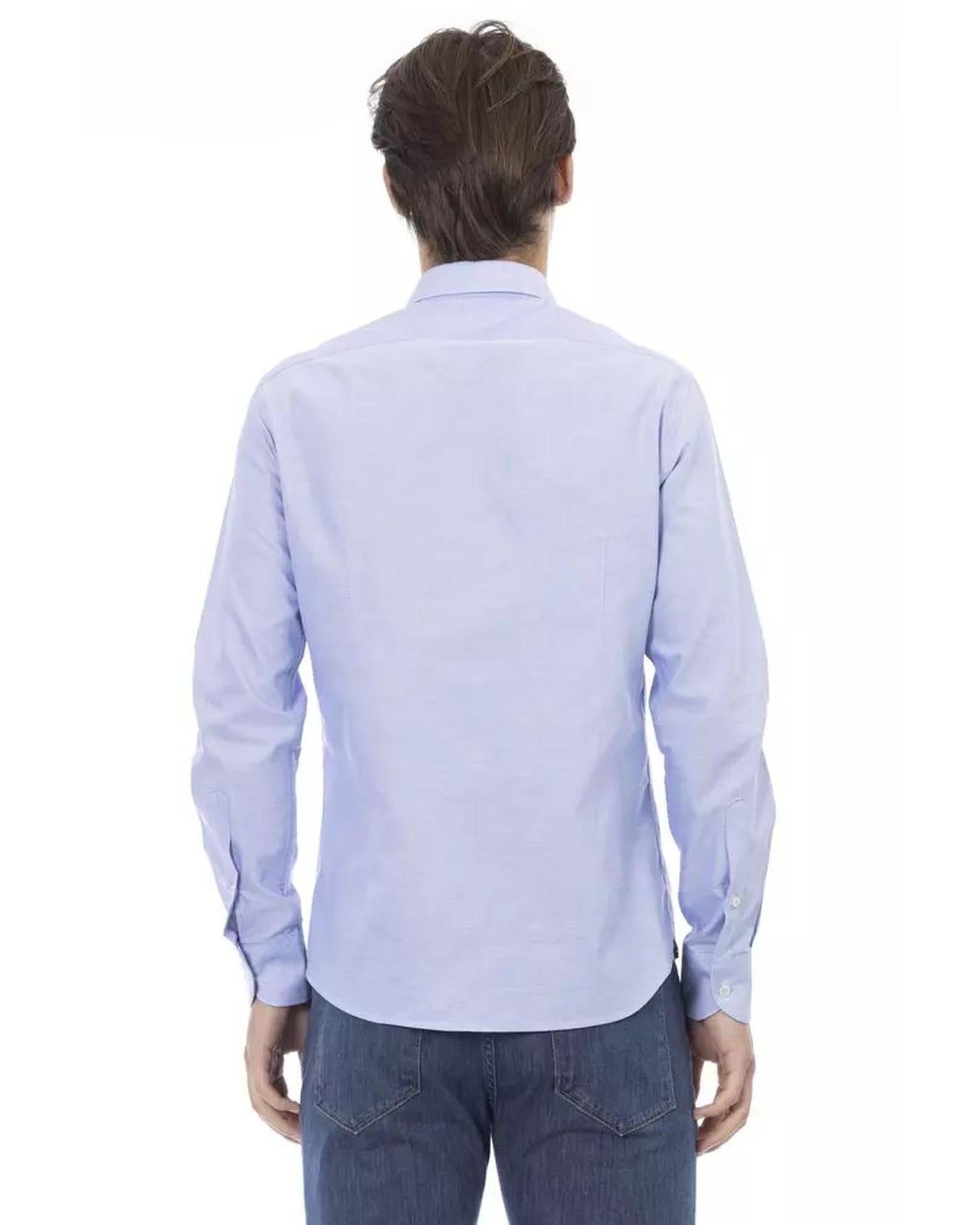 Baldinini Trend Men's Light Blue Cotton Shirt - L-2