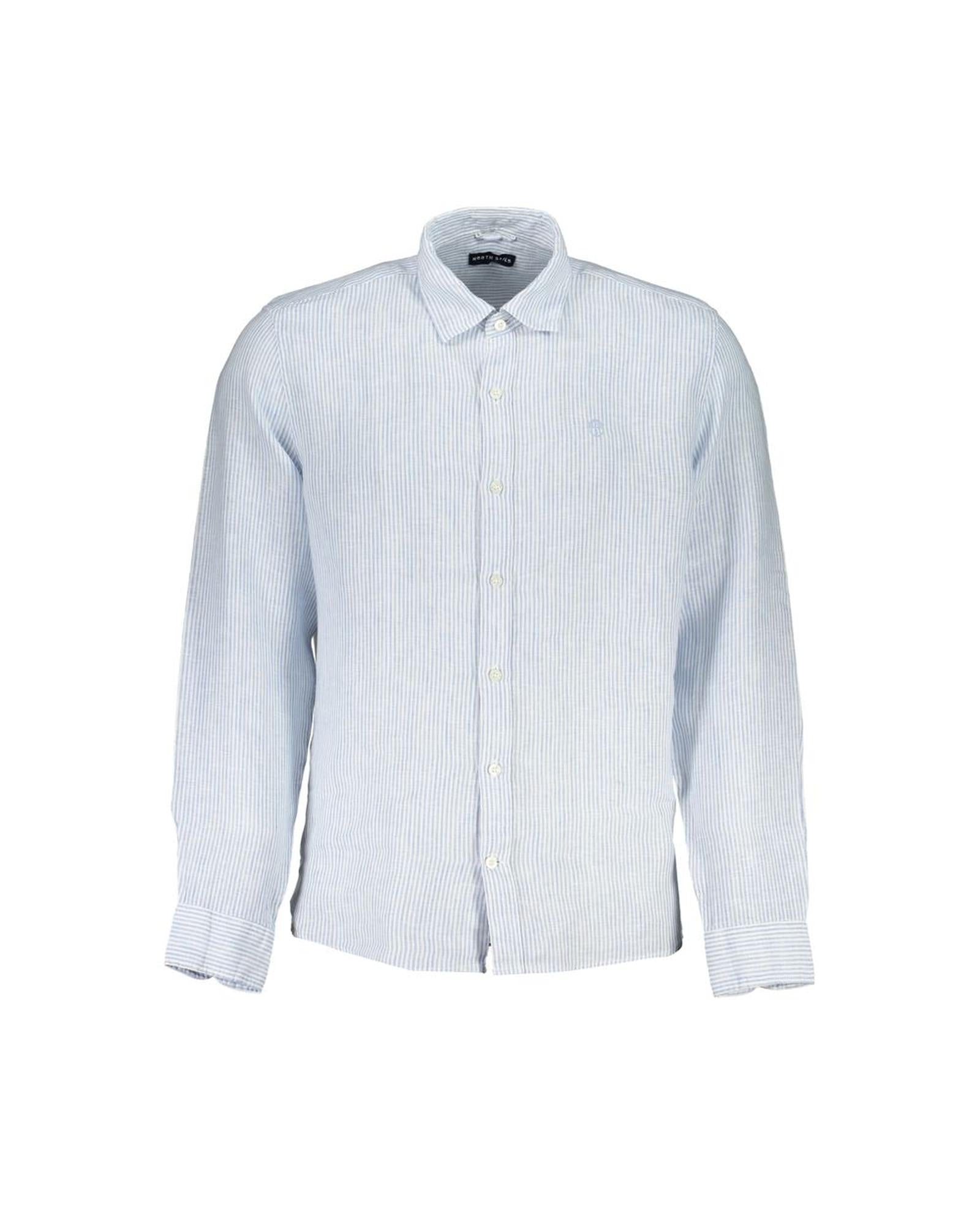 North Sails Men's Light Blue Linen Shirt - L-0