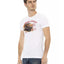 Short Sleeve T-shirt with Round Neck and Front Print L Men-1