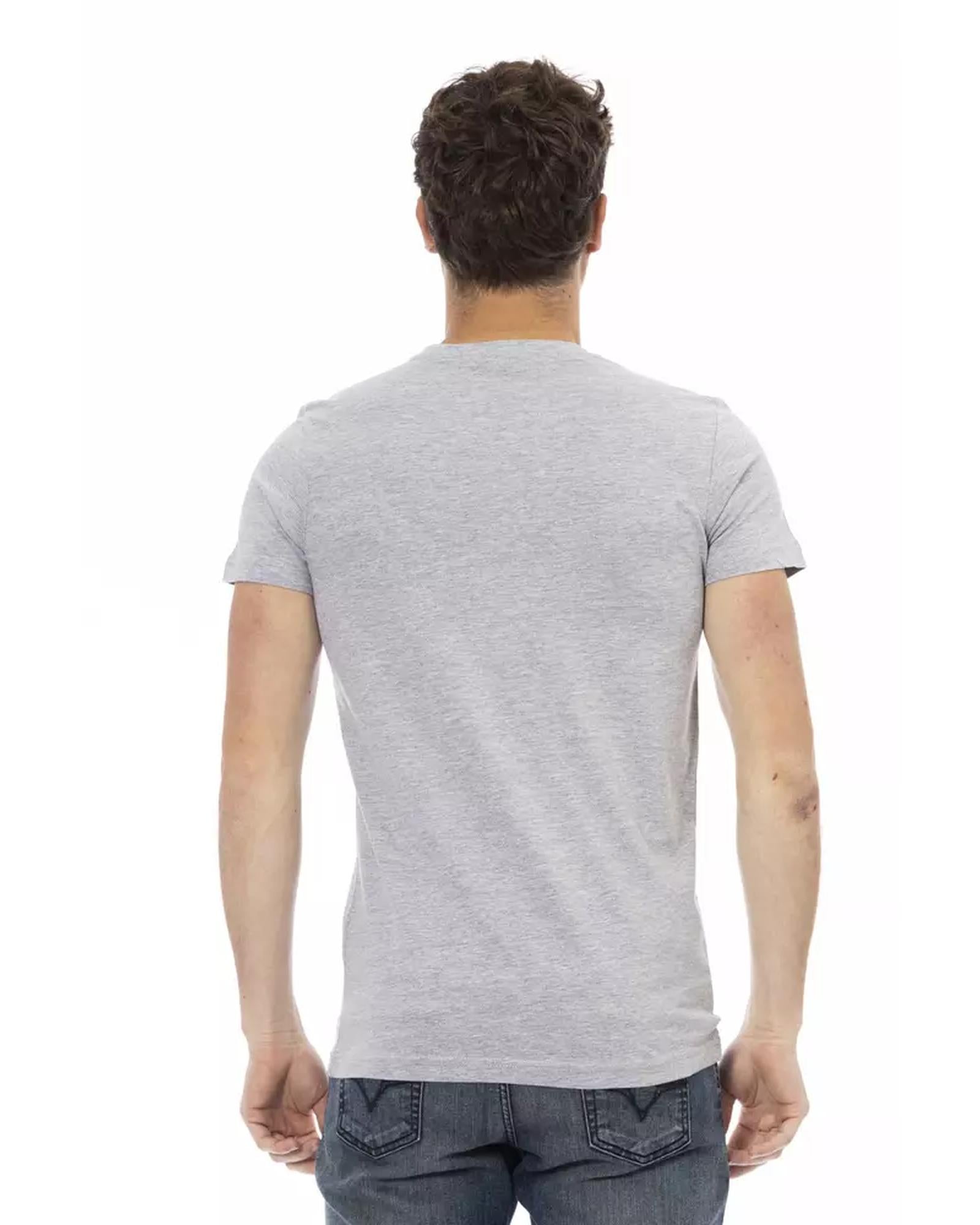 Printed Short Sleeve Round Neck T-Shirt L Men-2