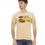 Printed Short Sleeve T-Shirt with Round Neck L Men-0